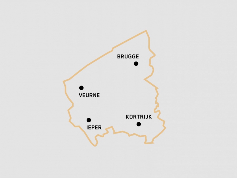 Kaart balie West-Vlaanderen Kaart balie West-Vlaanderen